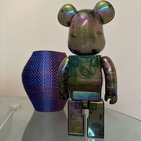 Bearbrick 400% - Project 16 Medicom Clear Chrome, New - Picture 7 of 11
